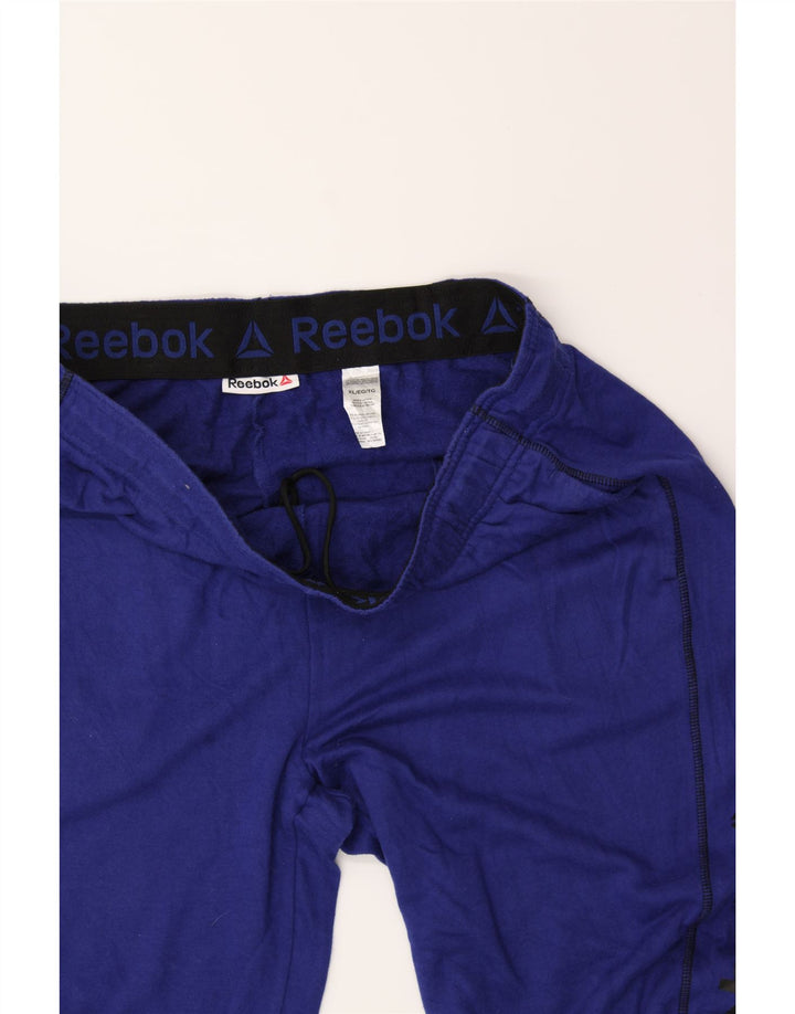 REEBOK Mens Graphic Tracksuit Trousers XL  Blue Cotton Vintage Reebok and Second-Hand Reebok from Messina Hembry 