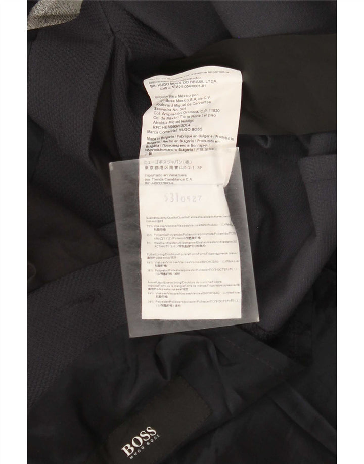 Blazer pentru bărbați Hugo Boss, cu 2 nasturi, EU 48, mediu bleumarin, viscoză