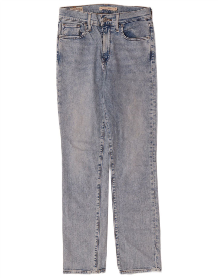Blugi drepti cu talie mare Levi's 724 pentru femei W26 L28 albastru