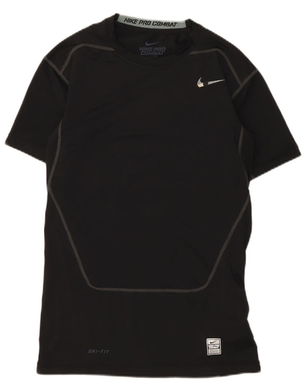 Tricou grafic Nike Dri Fit pentru femei Top UK 16 Poliester negru mare