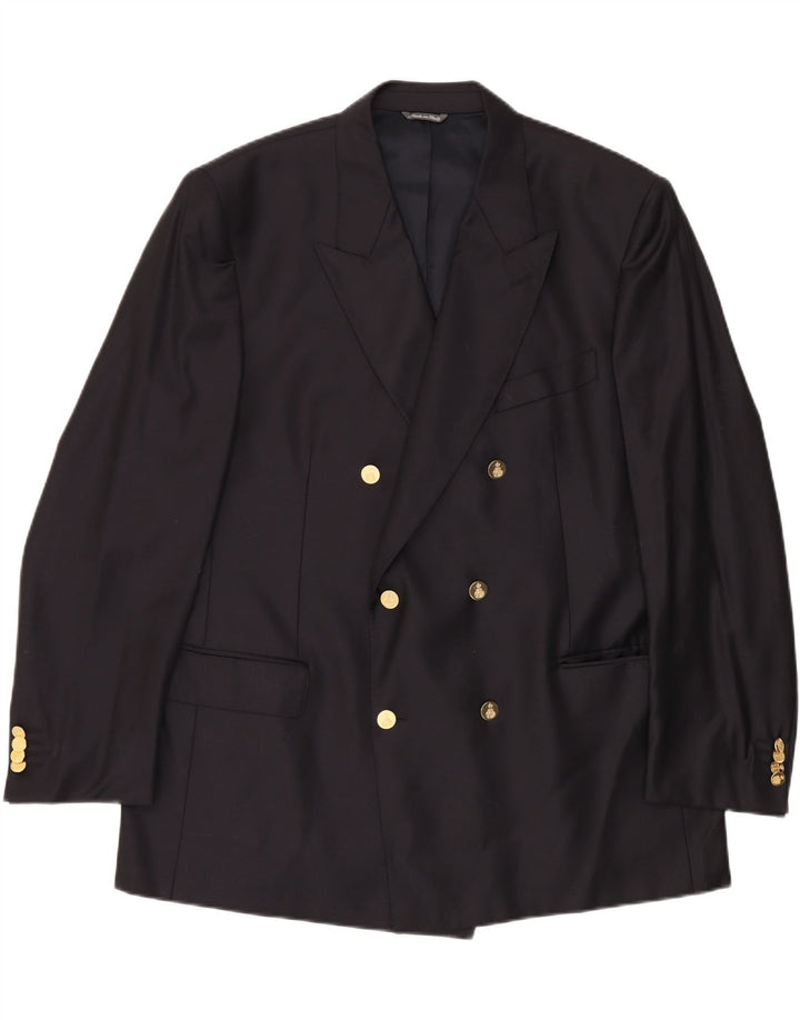 Jachetă pentru bărbați VINTAGE cu două piepturi, UK 40, mare, bleumarin