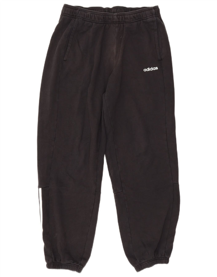 Pantaloni de trening Adidas pentru bărbați Joggeri, bumbac mediu negru