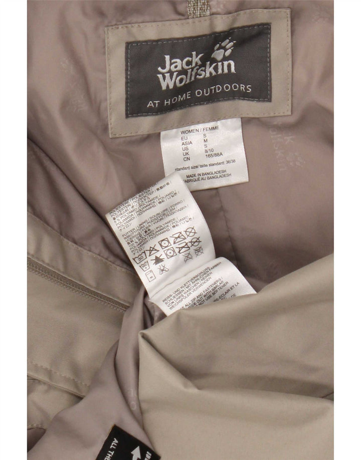 Trenci cu glugă pentru femei Jack Wolfskin UK 8/10 Poliester mic bej