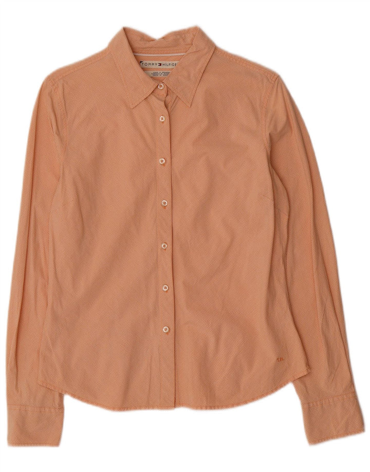Cămașă Tommy Hilfiger pentru femei US 8 Medium Orange Gingham Bumbac