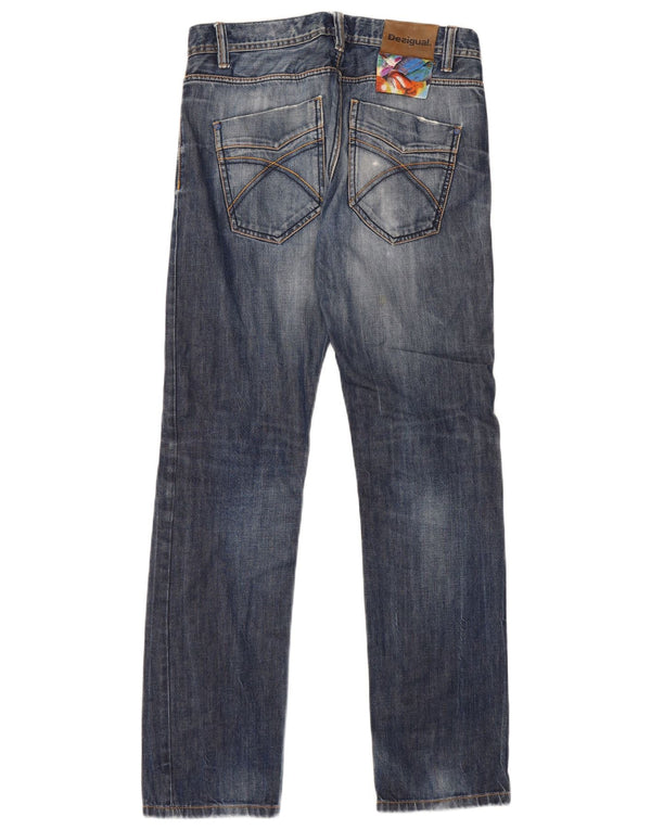 Blugi Desigual Bărbați Drepți W30 L33 Bumbac Albastru
