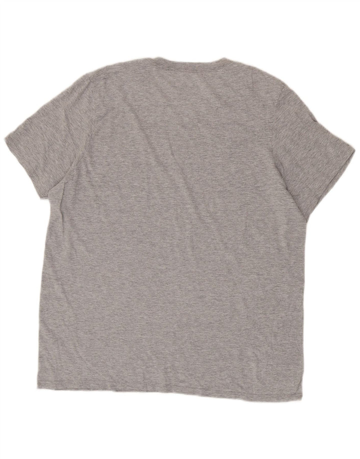 Tricou grafic pentru bărbați Adidas Top mare, gri bumbac