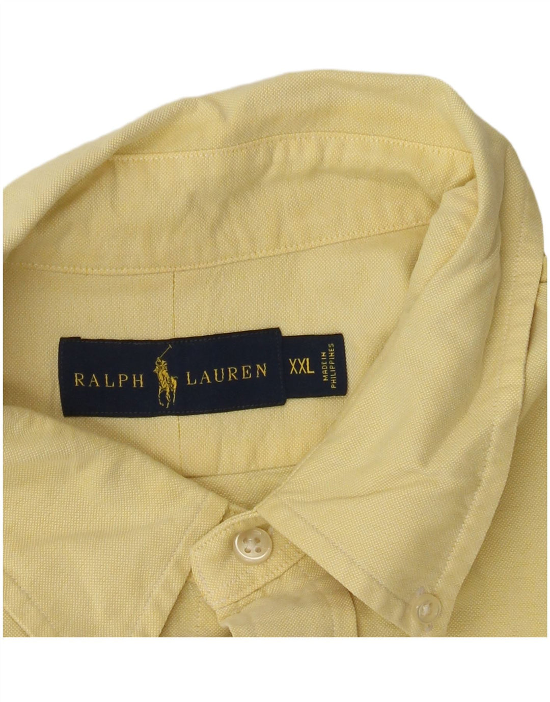 Cămașă Ralph Lauren bărbați 2XL bumbac galben