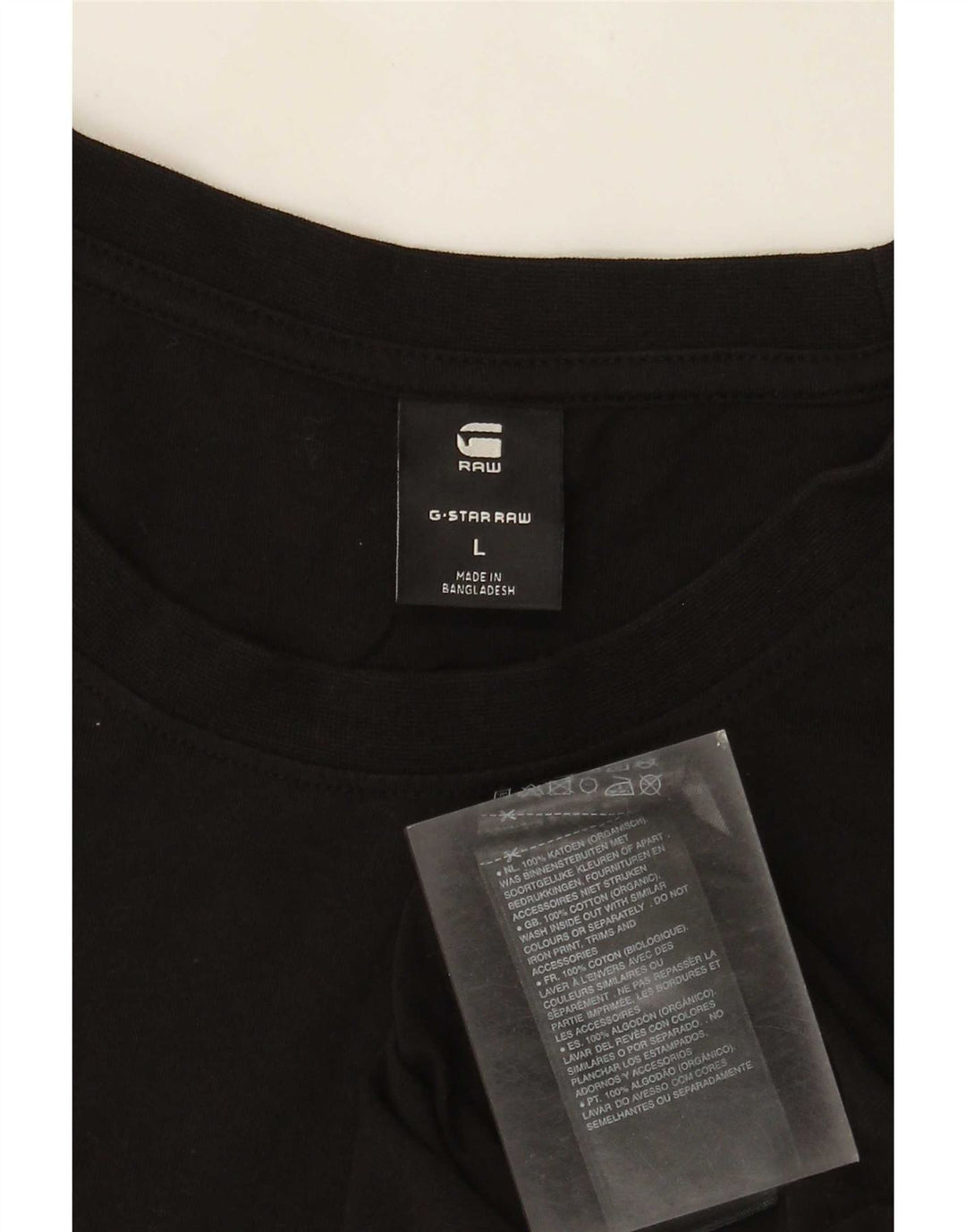 Tricou G-Star pentru bărbați Top mare din bumbac negru