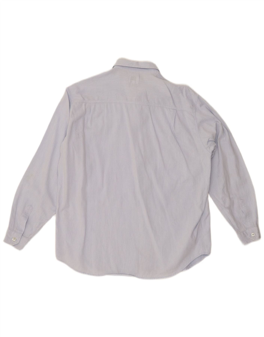 ARMANI JUNIOR Cămașă Băieți 13-14 Ani Bumbac Pinstripe Albastru