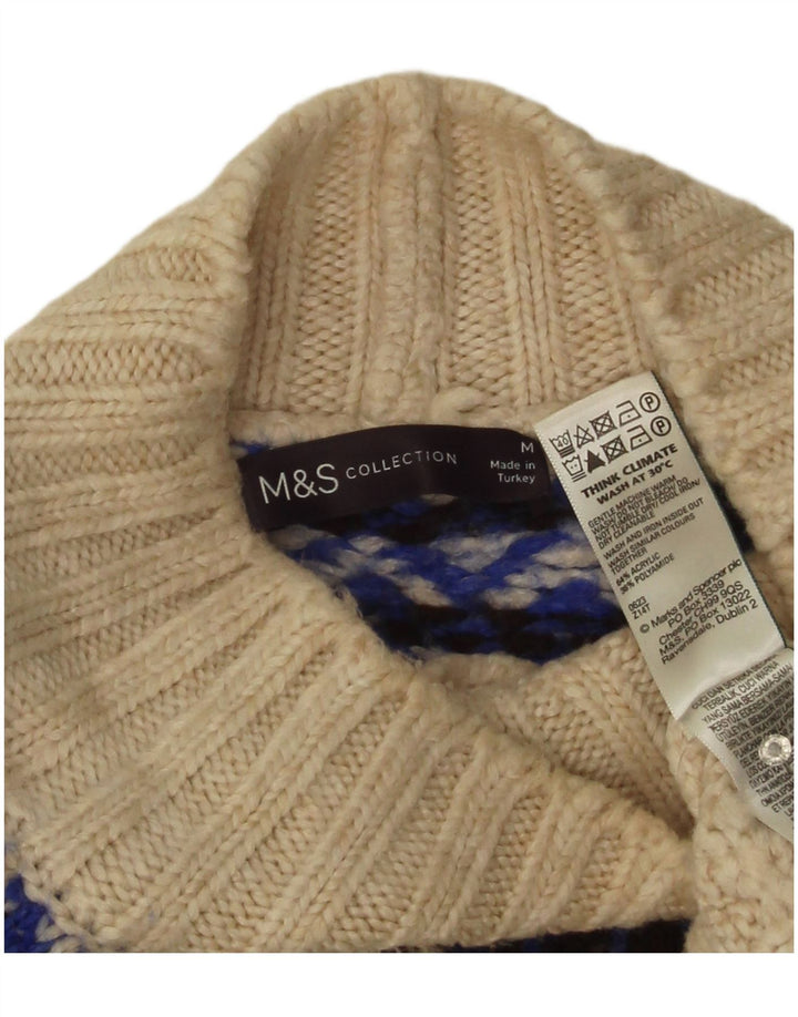 Pulover cu gât țestoasă pentru femei Marks & Spencer UK 14 Medium Off White