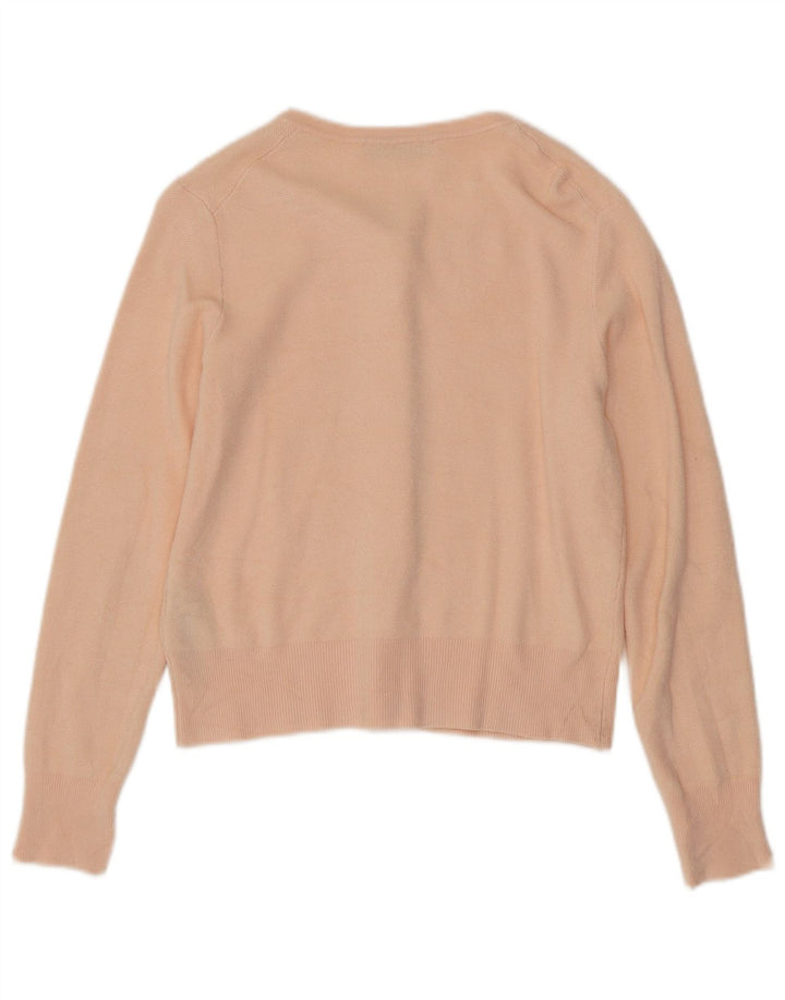 Pulover cardigan pentru femei Zara UK 12, viscoză, roz mediu