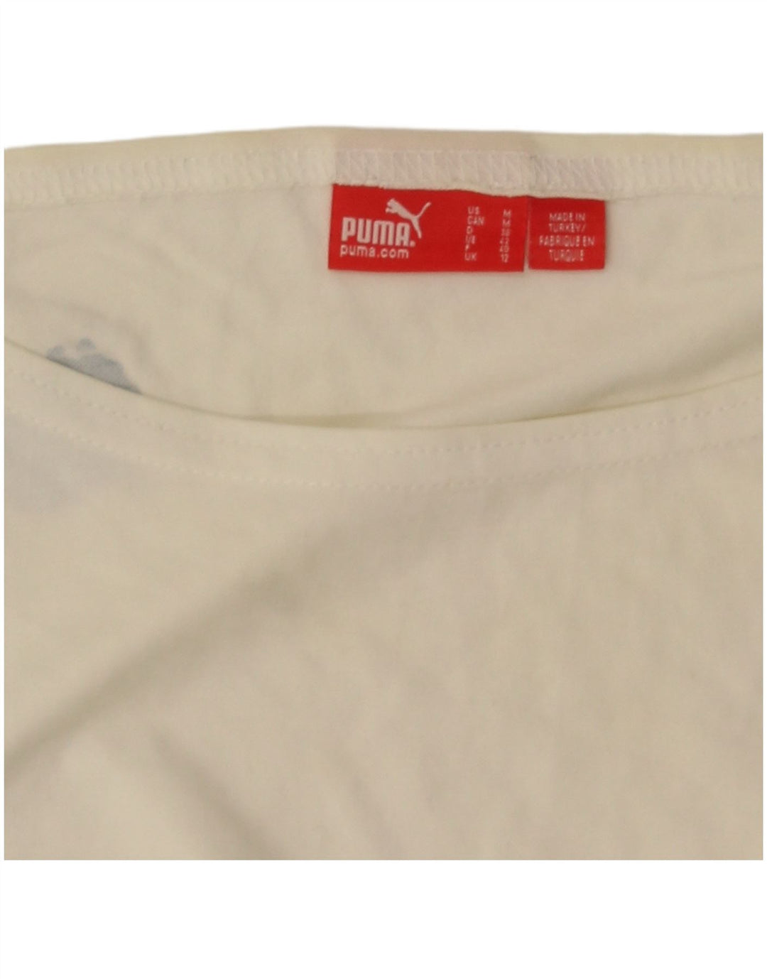 Tricou cu grafic Puma pentru femei Top UK 12 Medium White Colorblock