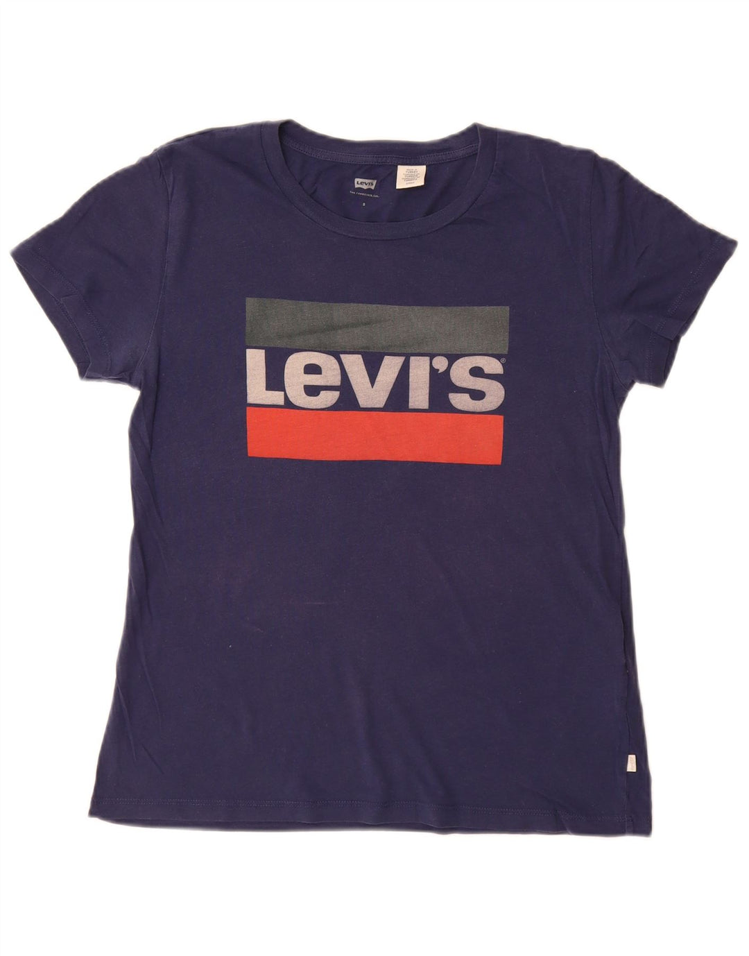 Tricou grafic pentru femei LEVI'S Top UK 10 mic Bumbac bleumarin