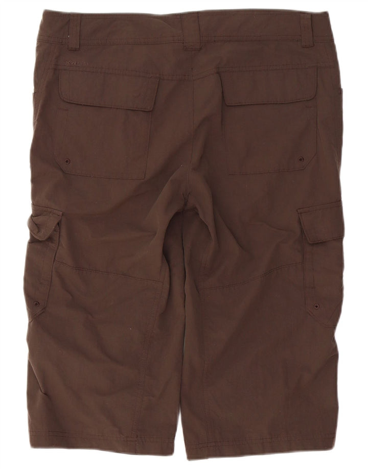 Bermude Cargo Columbia pentru femei US 12 Large W36 Brown Nylon