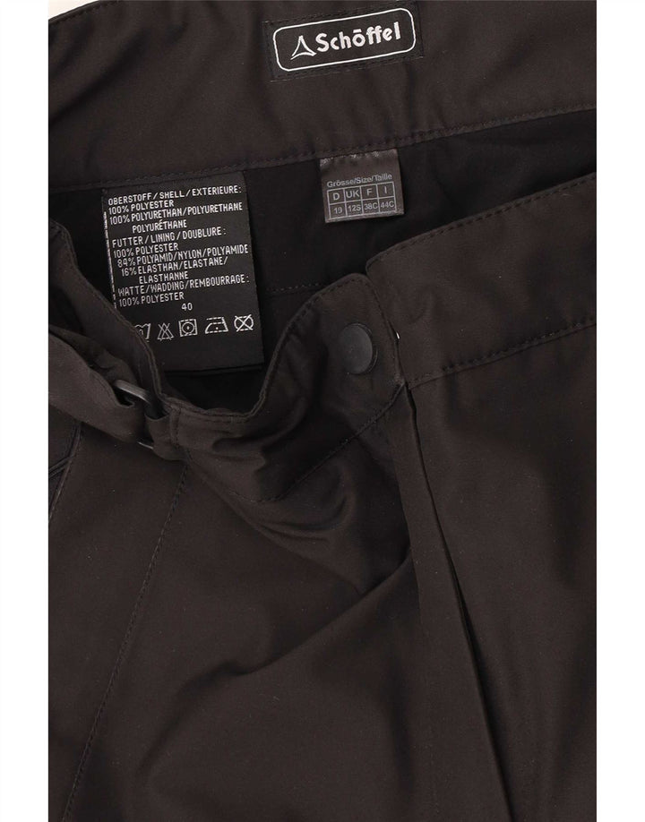 Pantaloni de schi Schoffel pentru femei UK 12 Poliester mediu negru