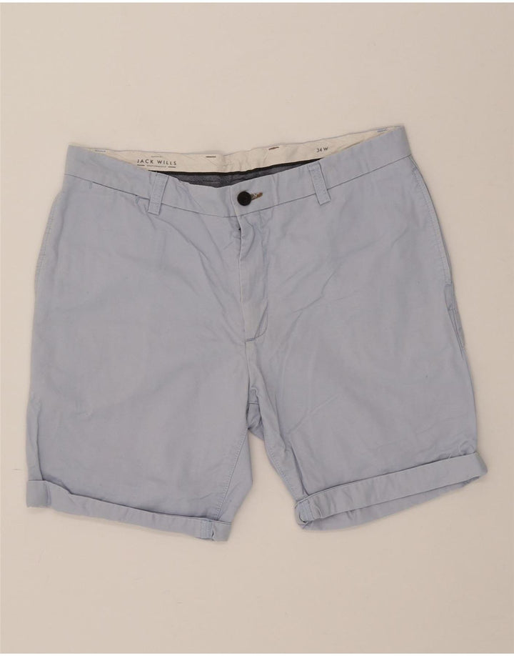 JACK WILLS Mens Chino Shorts W34 Large  Blue Vintage Jack Wills and Second-Hand Jack Wills from Messina Hembry 