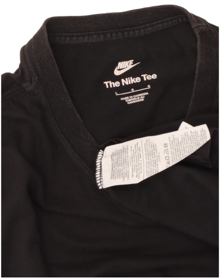 Tricou pentru bărbați NIKE Top mare, negru, bumbac