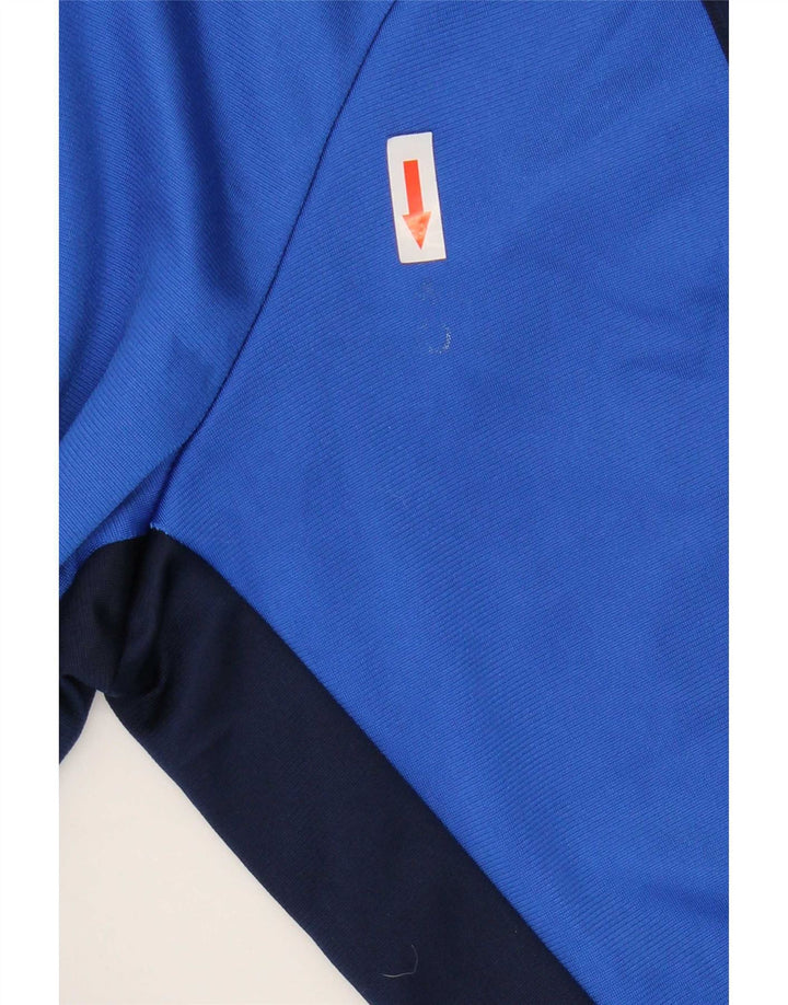 Jachetă de trening Adidas pentru bărbați Marea Britanie 40/42 Poliester color bloc de culoare albastru mediu