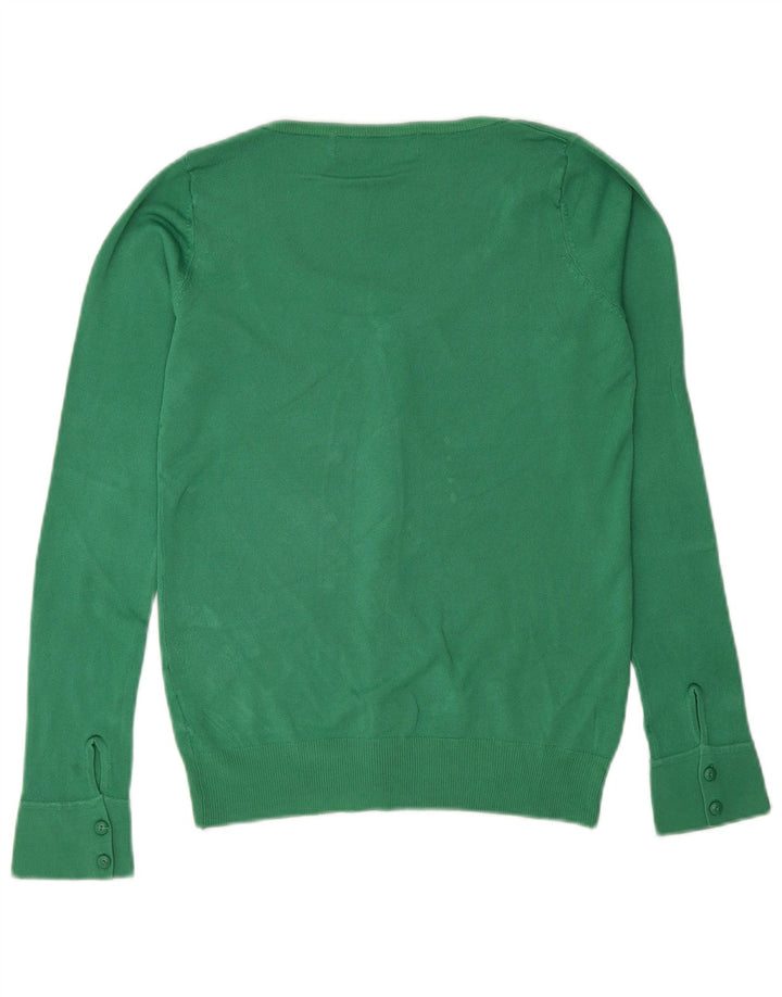 Pulover cardigan pentru femei Zara UK 12, raion verde mediu