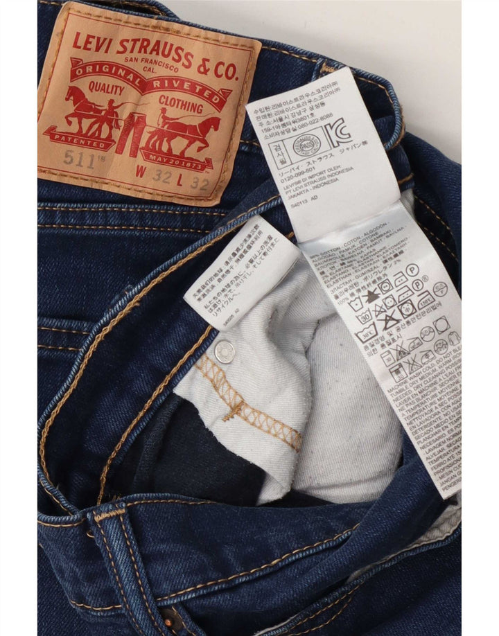 Blugi Levi's 511 Slim pentru bărbați W32 L32 Bumbac albastru