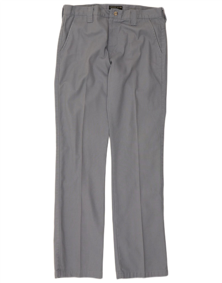 Pantaloni chino drepți cu ajustare ascuțită pentru bărbați Lee L34 L34 bumbac gri
