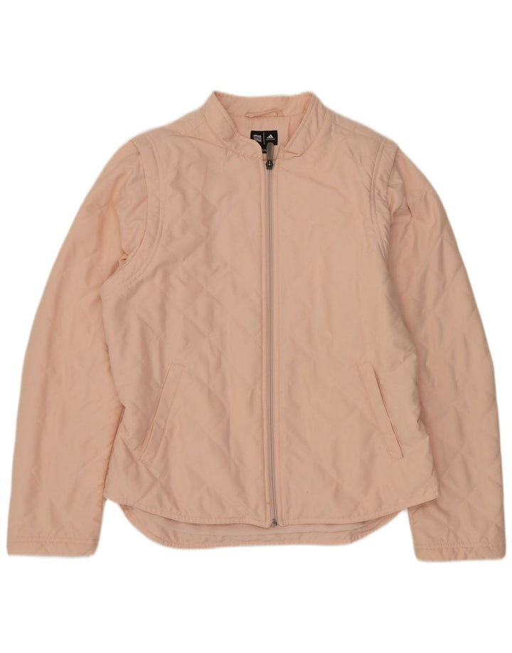 Jachetă matlasată Adidas pentru femei UK 14 Medium Pink Poliester