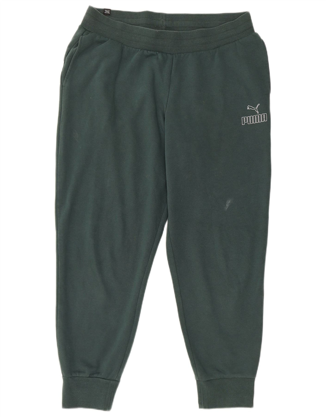 Pantaloni de trening PUMA pentru femei Joggeri UK 16, bumbac verde mare