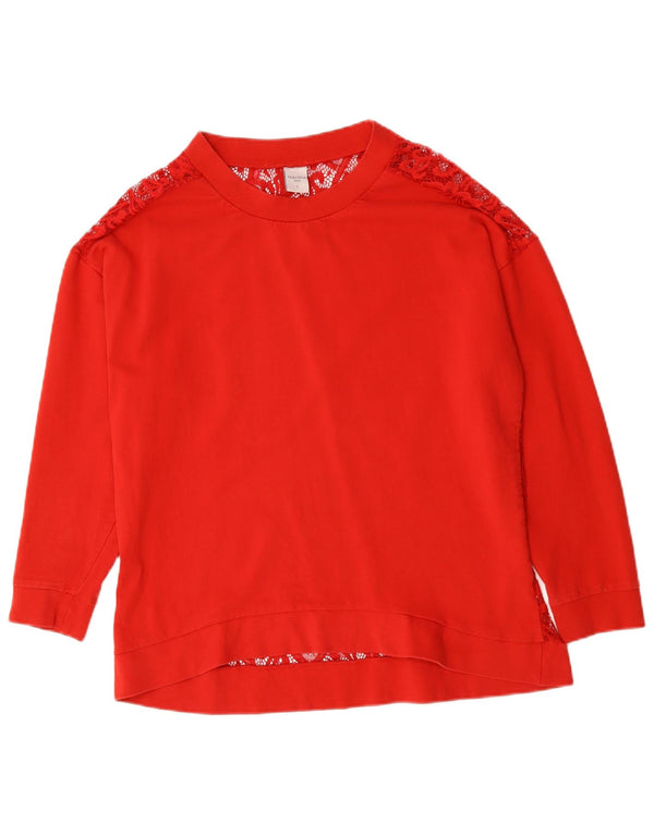 PIAZZA ITALIA Bluză Femei Top UK 16 Large Red Floral