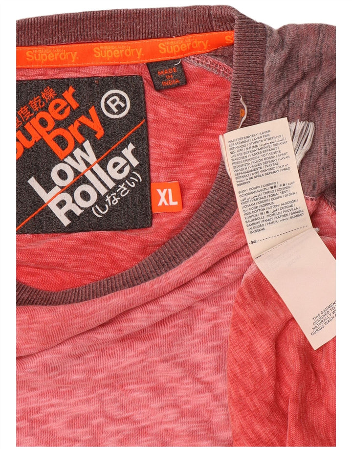 Tricou Superdry pentru bărbați Top XL, roșu, bumbac color bloc