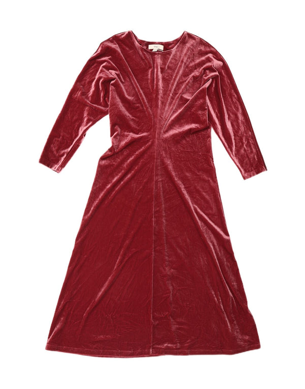 Rochie Maxi pentru femei Marks & Spencer cu mâneci 3/4 UK 14 Burgundy mediu