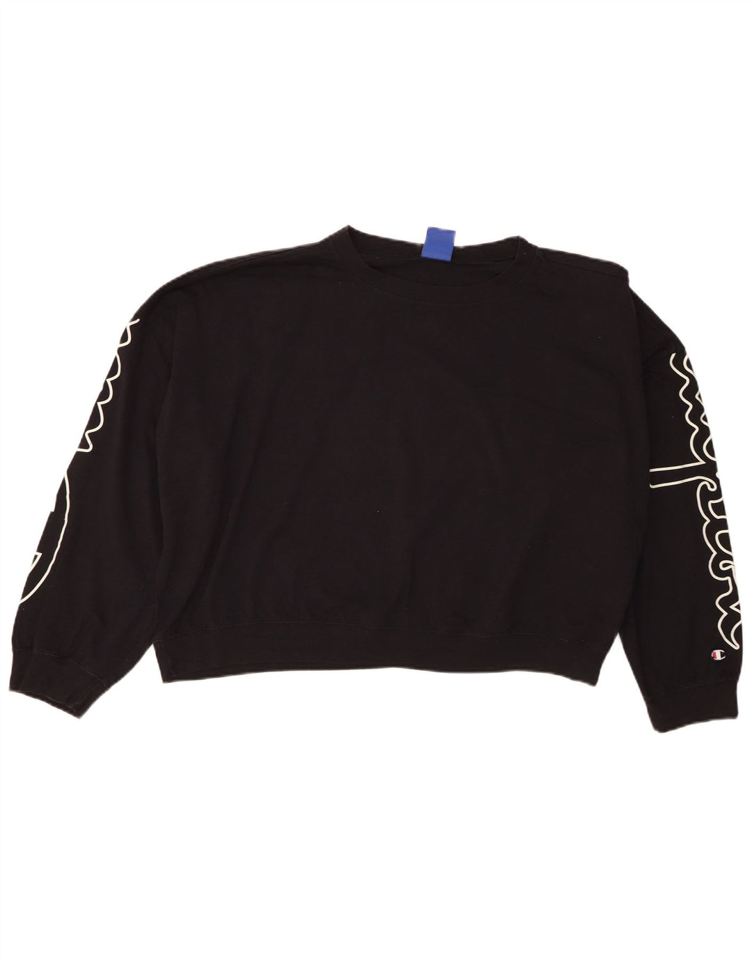 Pulover cu grafic supradimensionat Champion pentru femei UK 14 Medium Negru