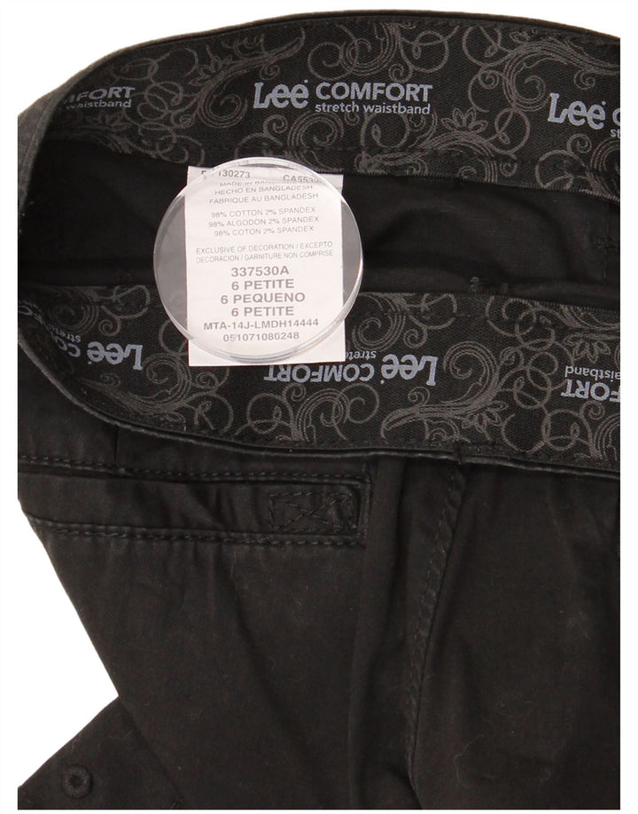 Bermude LEE pentru femei Cargo US 6 Medium W30 Bumbac negru