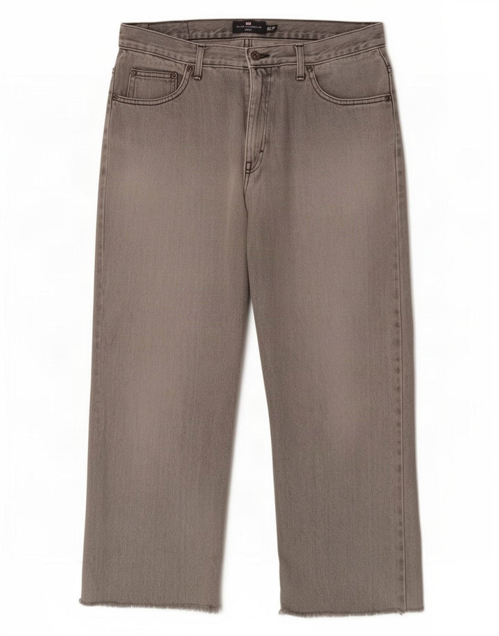 Blugi pentru bărbați Marks & Spencer Blue Harbour Capri W34 L23 bumbac gri