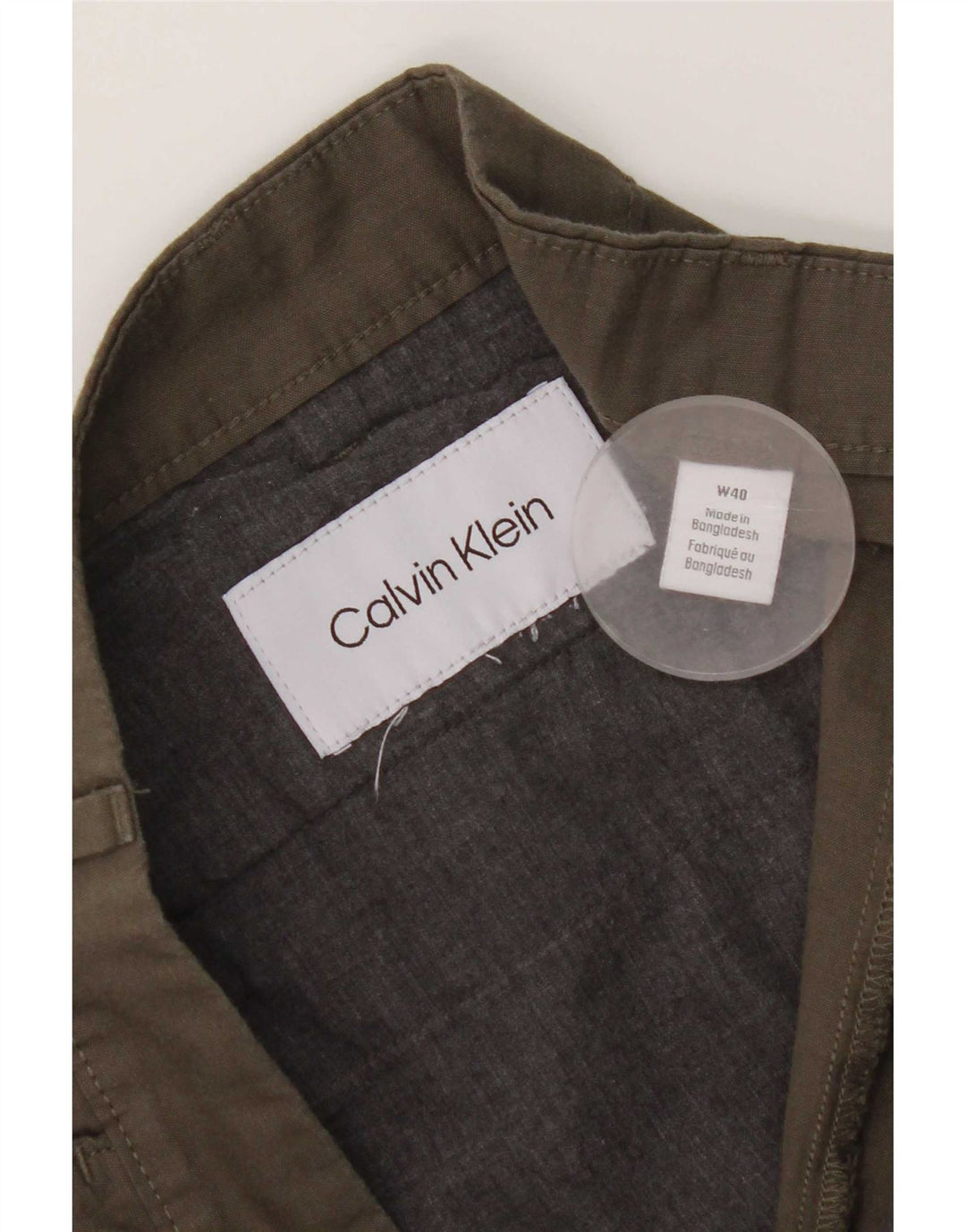 Pantaloni scurți chino Calvin Klein pentru bărbați W40 XL kaki