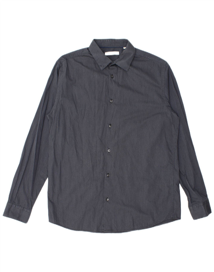 Cămașă Jack & Jones pentru bărbați, mărimea 42, mare, gri, bumbac cu dungi