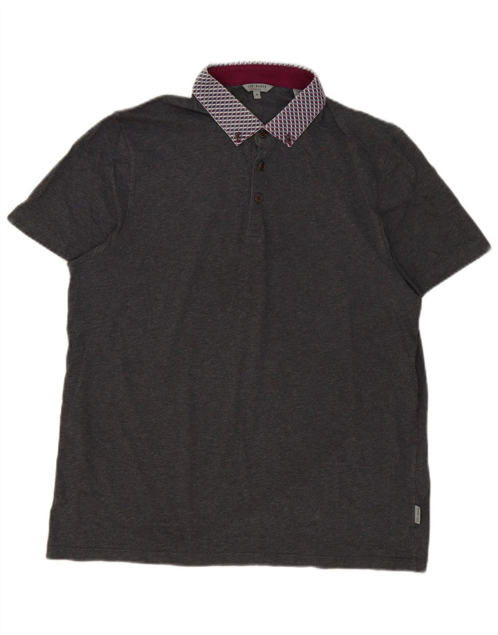 Tricou polo pentru bărbați Ted Baker Mărimea 4 mare gri