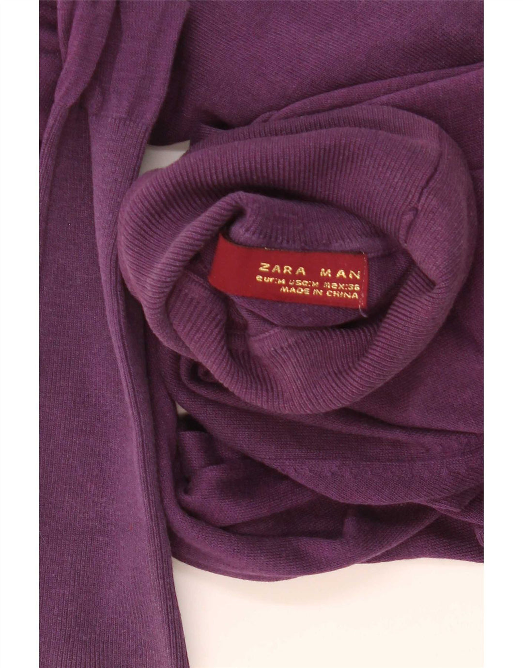 Pulover pentru bărbați Zara cu gât rulat, violet mediu