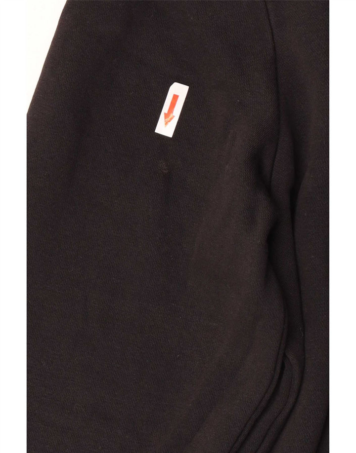 Hanorac pentru bărbați Tommy Hilfiger, cu grafic, cu fermoar, cu gât, din bumbac mediu negru
