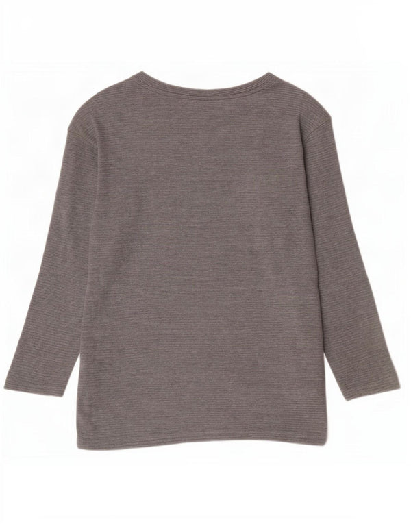 Joules Top supradimensionat pentru femei cu mânecă lungă UK 6 XS bumbac gri