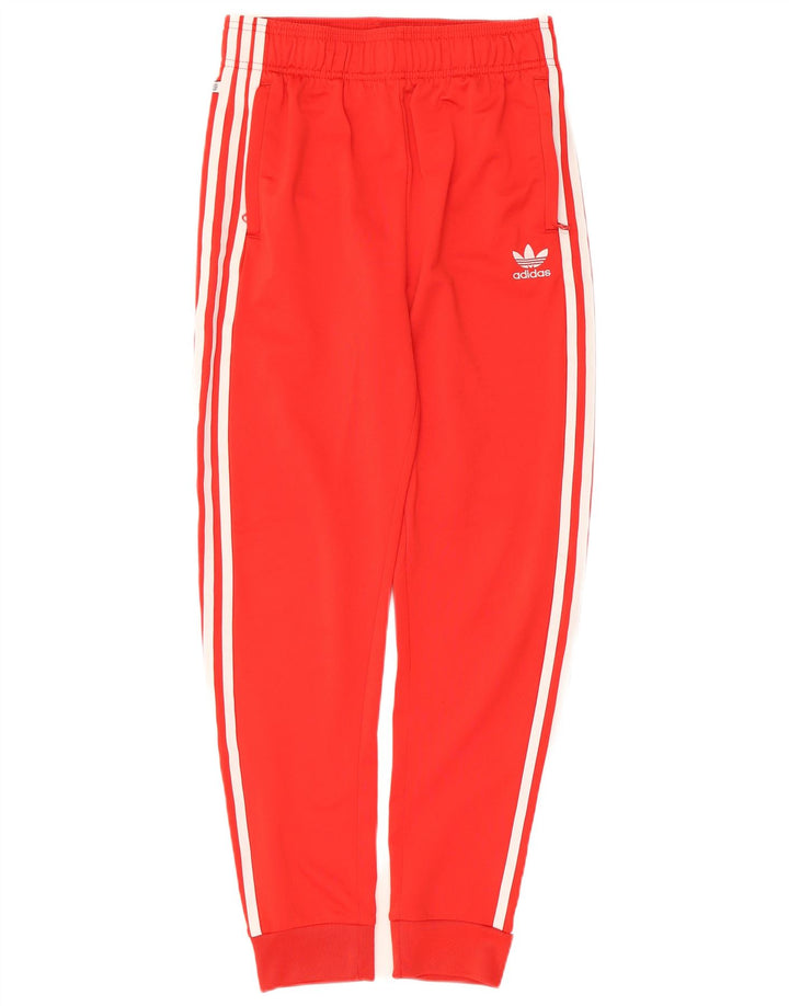 Adidas Băieți Pantaloni Trening Pantaloni Joggeri 13-14 Ani Poliester Roșu