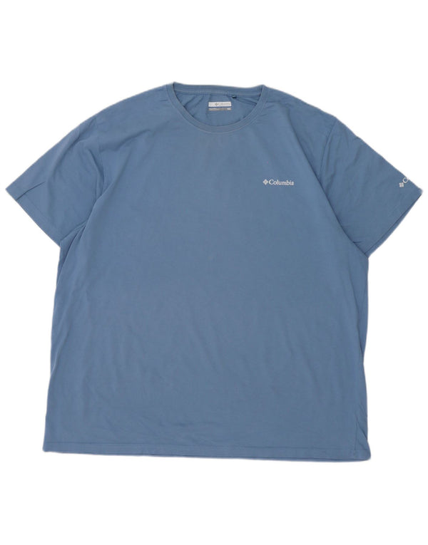 Tricou grafic Columbia pentru bărbați Top 2XL, bumbac albastru