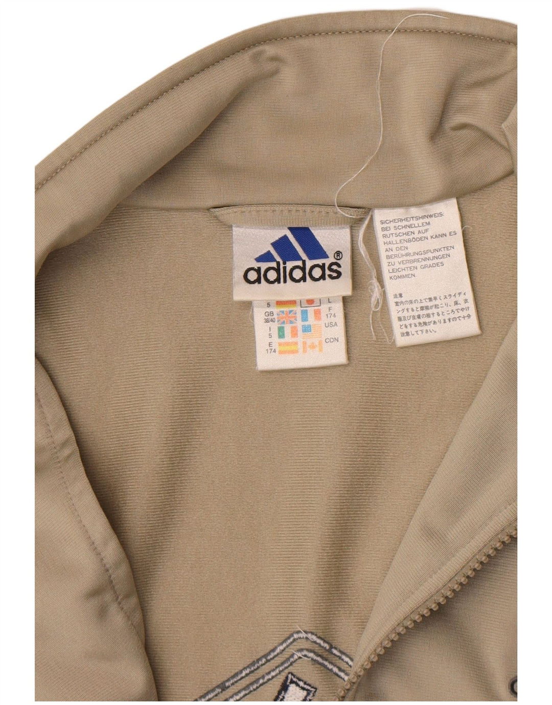 Jachetă de trening Adidas pentru bărbați Marea Britanie 38/40 Gri mediu Poliester color bloc