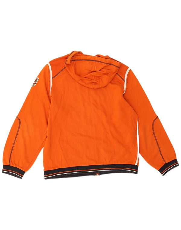 Lotto Boys Pulover cu capota cu fermoar grafic 15-16 ani XL Portocaliu Colorblock