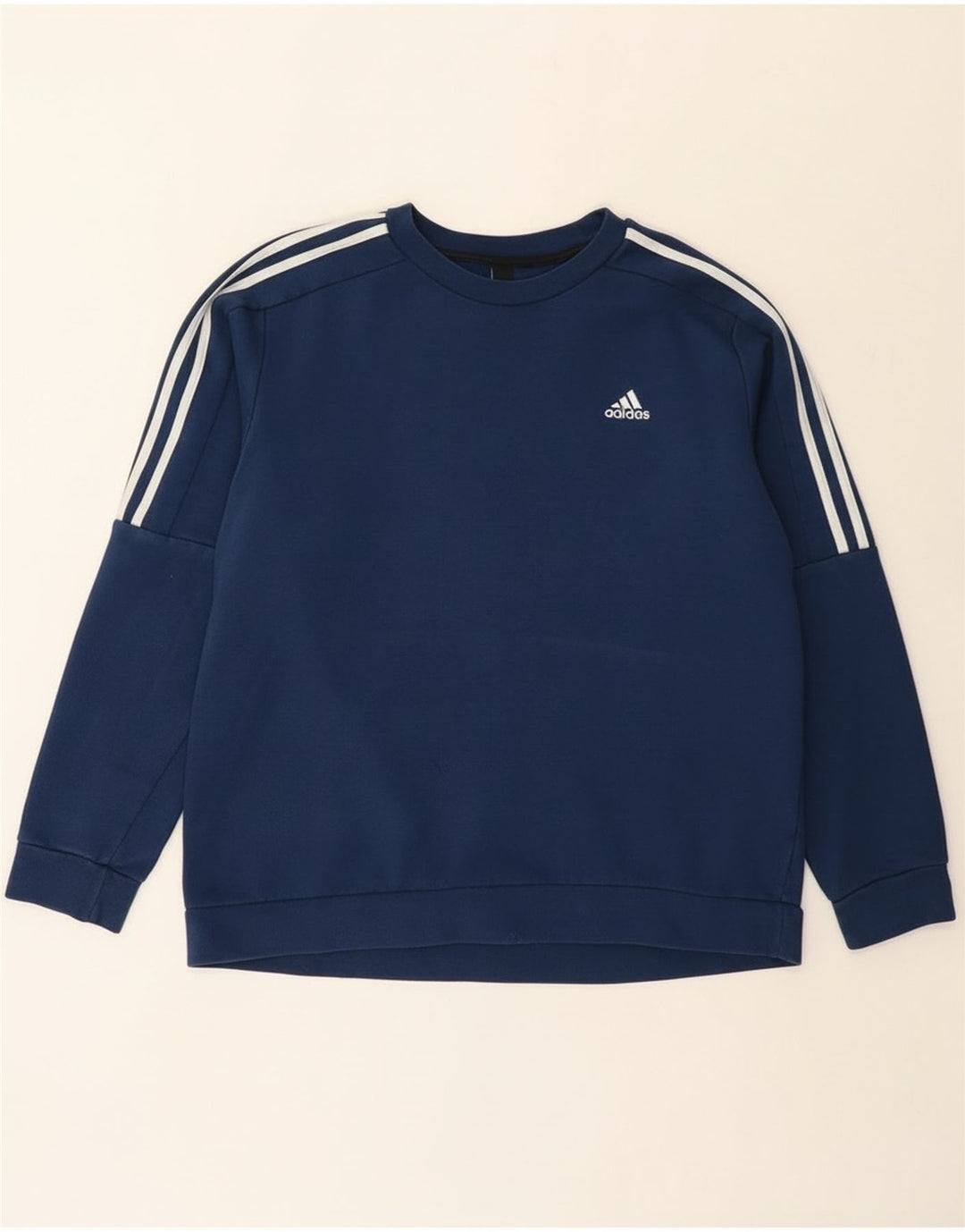 Hanorac pentru bărbați Adidas Jumper mare din bumbac bleumarin