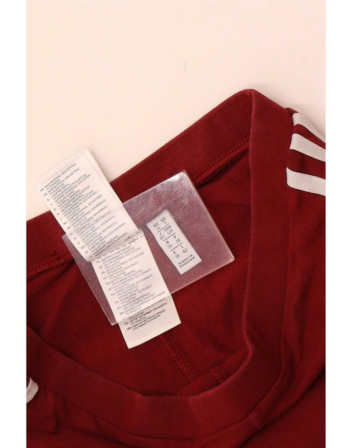 Leggings pentru femei Adidas UK 10, bumbac maro mic