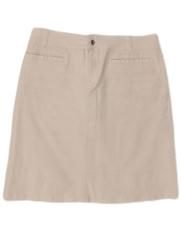 Fusta de blugi pentru femei Hobbs UK 14 Large W33 Bumbac alb