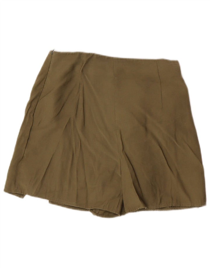Pantaloni scurți casual pentru femei Zara Mici W26 Kaki Modal