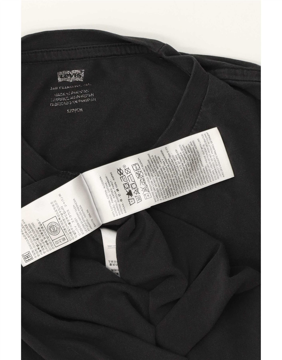 Tricou grafic Levi's pentru bărbați Top mic, negru, bumbac