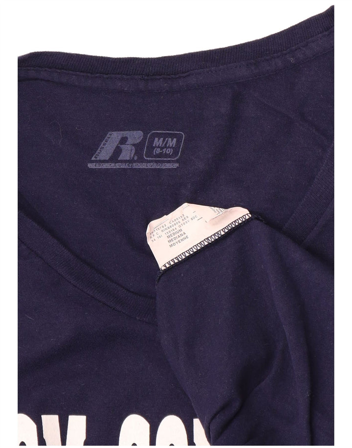 Russell Athletic pentru băieți, top grafic cu mânecă lungă, 8-9 ani, mediu bleumarin