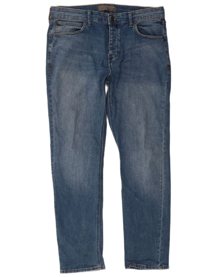 Blugi slim pentru bărbați French Connection L34 L32 Bumbac albastru